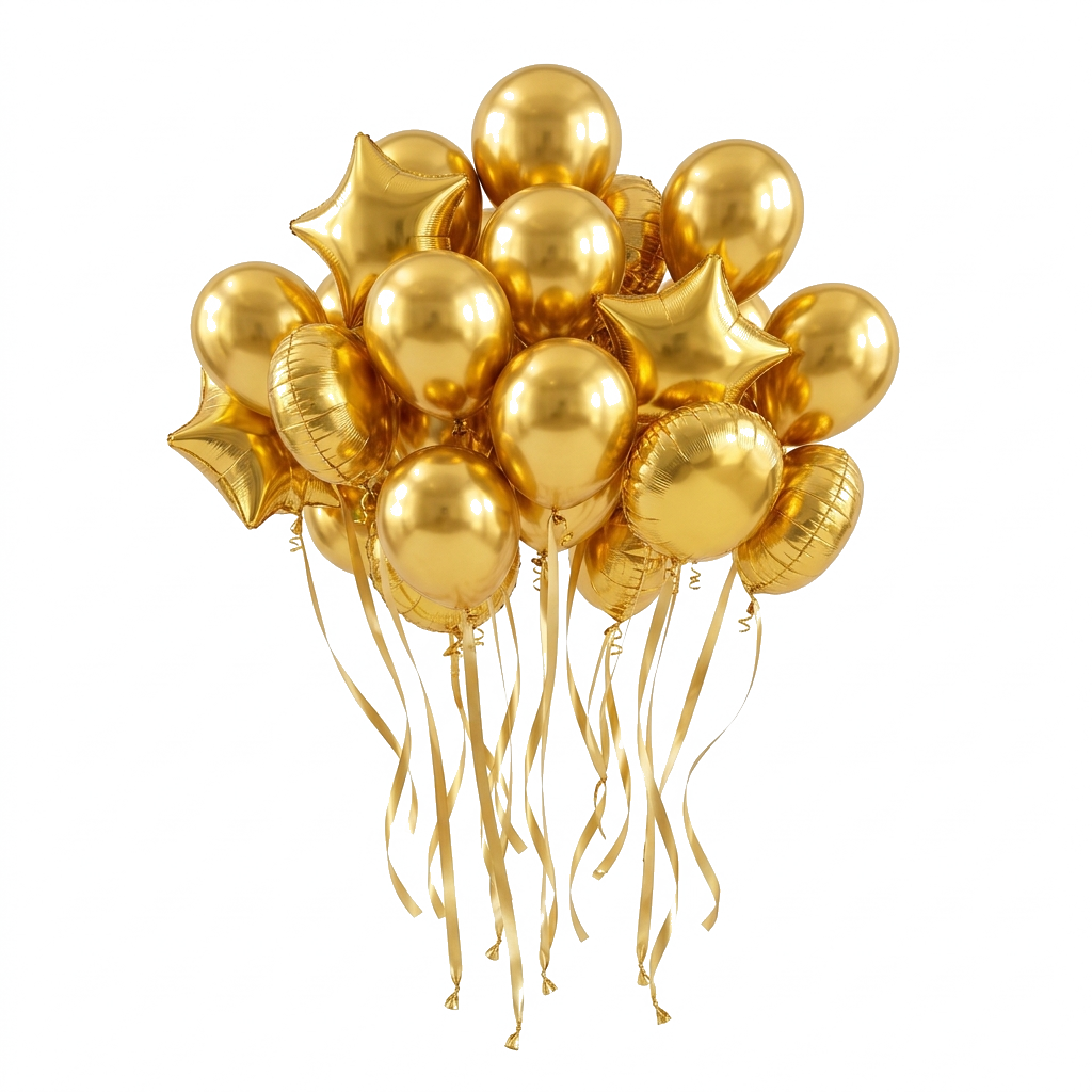 Globos dorados